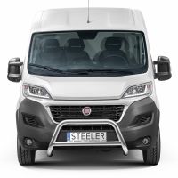 STEELER frontskyddsbygel med tvärbalkar inkl monteringssats, polerat rostfritt stål