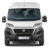 STEELER Classic frontskyddsbygel inkl monteringssats, svart pulverlackerad