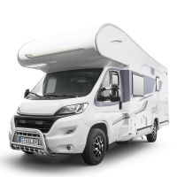 STEELER frontskyddsstång med grill inklusive monteringssats polerat rostfritt stål