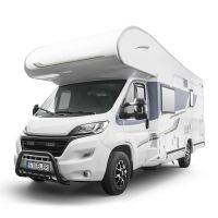 STEELER frontskyddsbygel med grill inklusive monteringssats, svart pulverlackerad