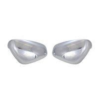 Ytterspegelkåpor set om 2 i krom