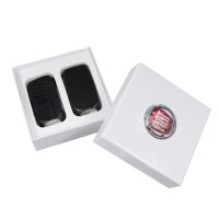 Nyckelskyddsset mattsvart med Tipo-logotyp