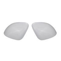 Ytterspegelkåpor i vitt kolfiberlook