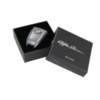 Nyckelskydd Grigio Stromboli svart-silver