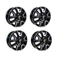 Leichtmetall Felgensatz schwarz silber 16 Zoll Original Original