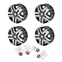 Aluminiumfälgset svart silver 16" original