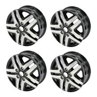 Aluminiumfälgset svart silver 16" original