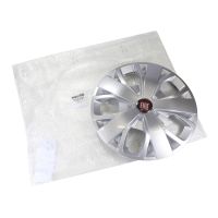 Navkapsel 16 tums fälg Fiat emblem rött