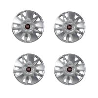 Hjulkapsylsats 15 tums fälg emblem röd