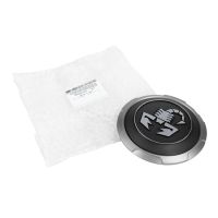 Hjulnavkapsel Abarth Skorpion Svart med grå kant