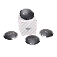 4x hjulnavkapslar ORIGINAL CHROM för aluminiumfälgar