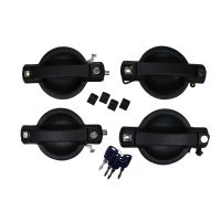 Dörrhandtagssats 4x dörrhandtag med nyckel