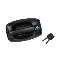 Främre vänster dörrhandtag med låscylinder