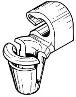 Fästen, clips svarta