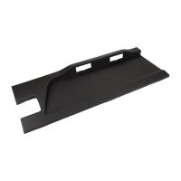 Slagskyddslist på utsidan av bakdörren till vänster