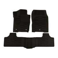 Gummi golvmatta set mörk skiffergrå med Jeep logotyp