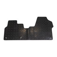 Rondo gummimatta, svart, hamrad finish, fram vänster och höger