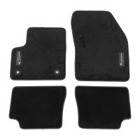 Set med 4 dörrmattor i velour