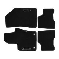 Velour dörrmatta med silver Tonale logotyp