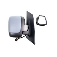 Ytterspegel till vänster, eluppvärmd och fällbar, grundmålad