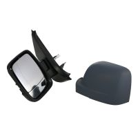 Ytterspegel helt kort vänster manuellt grundmålad grå
