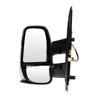 Ytterspegel till vänster, heluppvärmd, elektriskt kort arm