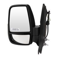 Ytterspegel till vänster, eluppvärmd, fällbar, kort spegelarm 5W