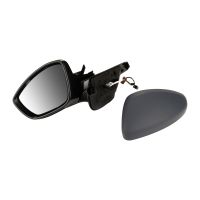 Ytterspegel till vänster, elektriskt konvex, uppvärmd