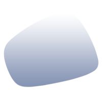 Uppvärmt ytterspegelglas till vänster