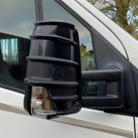 Set med spegelskyddskåpor svarta