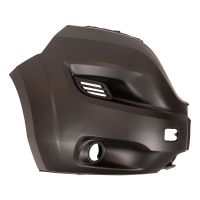 Främre stötfångarhörn för fordon med dimljus, grundmålad